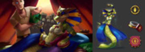 Free download Arcane Idol Sybilla, the Hypnotic Belly Dancer free photo or picture to be edited with GIMP online image editor