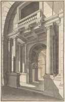 Free download Architectural Perspective of an Arched Vestibule free photo or picture to be edited with GIMP online image editor