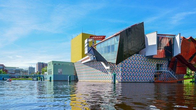 Free download Architecture Groningen Museum -  free photo or picture to be edited with GIMP online image editor