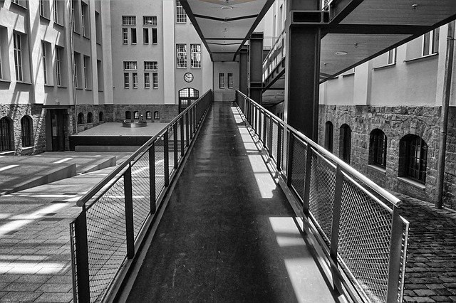 Free download Architecture Steel Black And White -  free photo or picture to be edited with GIMP online image editor