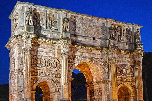 Free download Arch Of Constantine Rome Italy -  free photo or picture to be edited with GIMP online image editor