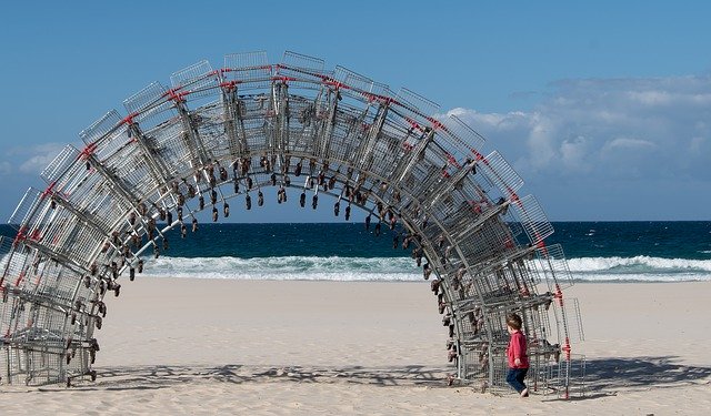 Descărcare gratuită Cărucioare de cumpărături Arch Sculpture - fotografie sau imagini gratuite pentru a fi editate cu editorul de imagini online GIMP