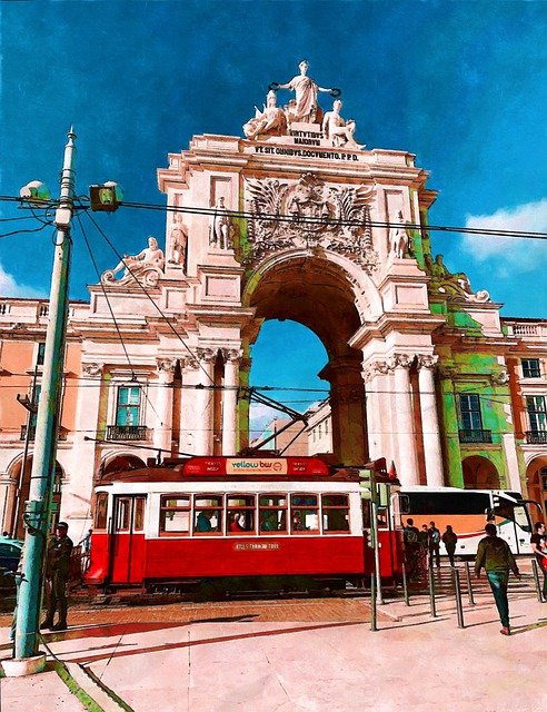 Free download arco da rua augusta outdoor free picture to be edited with GIMP free online image editor