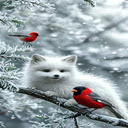 Arctic fox wallpaper  screen for extension Chrome web store in OffiDocs Chromium