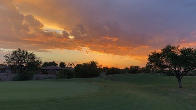 Libreng download Arizona Golf Sunset - libreng larawan o larawan na ie-edit gamit ang GIMP online na editor ng imahe