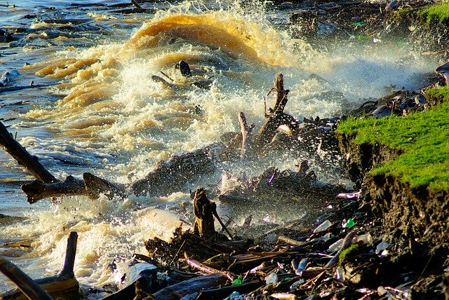 Free download Arkansas River Flood Waves -  free photo or picture to be edited with GIMP online image editor