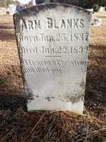 Free download Armlin Blanks Headstone Jan 1837 To Jan 1899 Buried Graham Chapel free photo or picture to be edited with GIMP online image editor