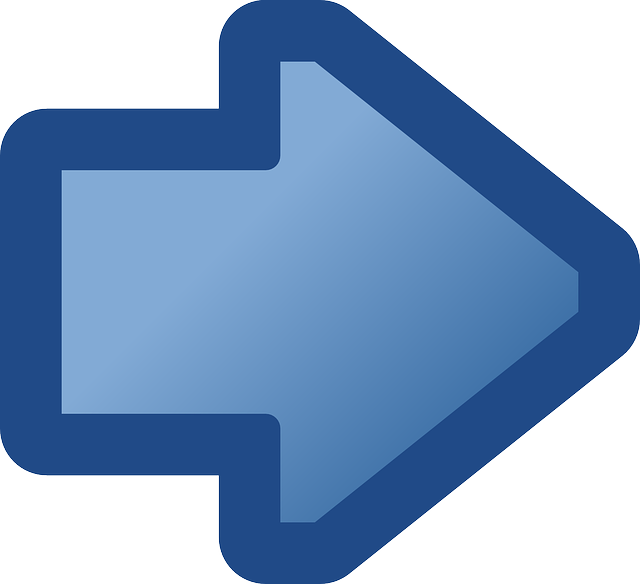 Free download Arrow Blue Right - Free vector graphic on Pixabay free illustration to be edited with GIMP free online image editor