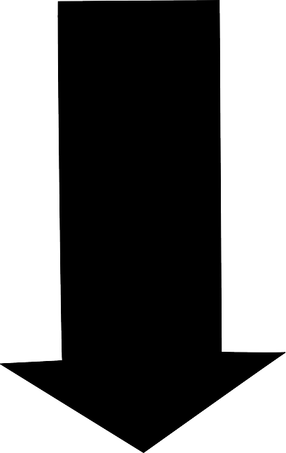 Free download Arrow Down Black - Free vector graphic on Pixabay free illustration to be edited with GIMP free online image editor