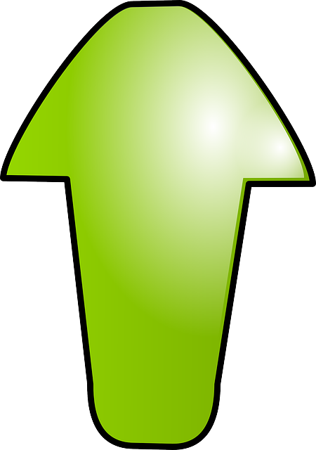 免费下载 箭头 绿色 向上 - 免费矢量图形Pixabay 使用GIMP 进行编辑的免费插图 免费在线图像编辑器