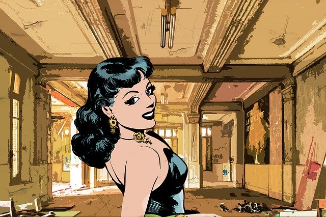 Free download Art Comic Building -  free illustration to be edited with GIMP free online image editor