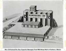 Free download Artist Concept Drawing Of Honeggers New 1950 Feed Mill High Resolution free photo or picture to be edited with GIMP online image editor