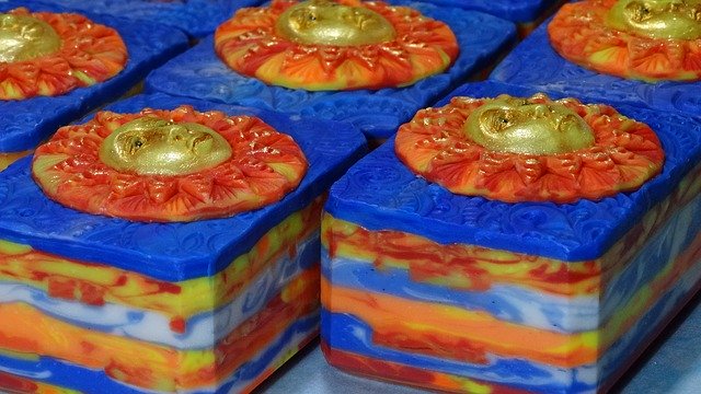 무료 다운로드 Art Soap Hand Made Sun - 무료 사진 또는 김프 온라인 이미지 편집기로 편집할 수 있는 사진