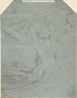 Free download A Seated Apostle (recto); Drapery Study (verso) free photo or picture to be edited with GIMP online image editor