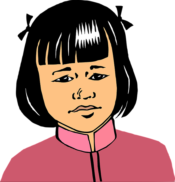 Free download Asian Girl Young Black - Free vector graphic on Pixabay free illustration to be edited with GIMP free online image editor