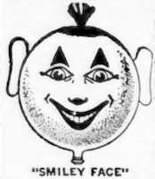 Free download A Smiley Face Balloon Crop From A Gregory Toys Ad from page 20 of The Billboard March 18 1922 free photo or picture to be edited with GIMP online image editor