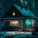 A Snow covered House in the Magic Forest  screen for extension Chrome web store in OffiDocs Chromium