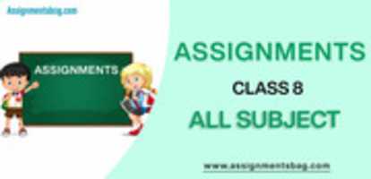 Free download Assignments For Class 8 All Subject free photo or picture to be edited with GIMP online image editor