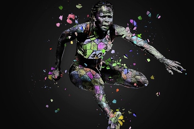 Free download Athletics Sport Hurdles African -  free illustration to be edited with GIMP free online image editor