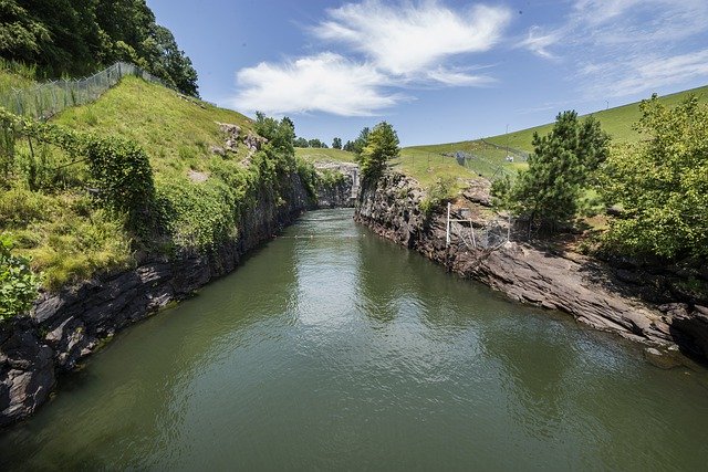 Бесплатная загрузка Atlanta Dam Fishing - бесплатное фото или изображение для редактирования с помощью онлайн-редактора изображений GIMP