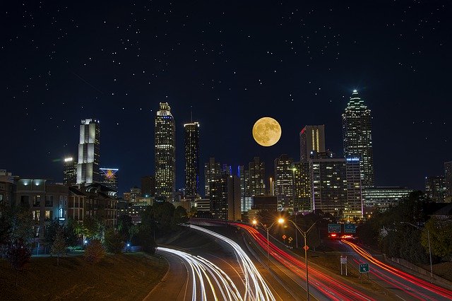 Unduh gratis Atlanta Georgia Downtown - foto atau gambar gratis untuk diedit dengan editor gambar online GIMP