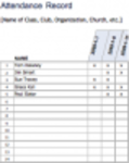 دانلود رایگان Attendance Record Template DOC، XLS یا PPT قالب رایگان برای ویرایش با LibreOffice آنلاین یا OpenOffice Desktop آنلاین