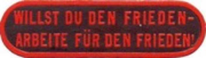 Free download Aufkleber Willst du den Frieden -  free photo or picture to be edited with GIMP online image editor
