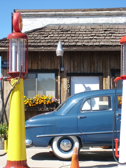 Free download automobile antique car gas station free picture to be edited with GIMP free online image editor