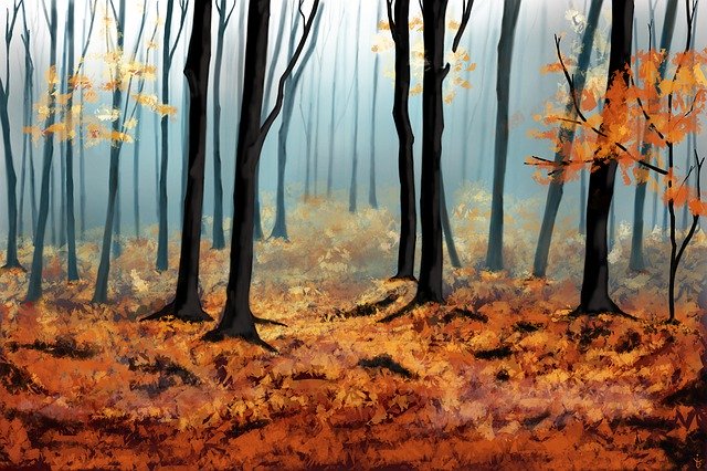 Free download Autumn Digital Art Nature -  free illustration to be edited with GIMP free online image editor