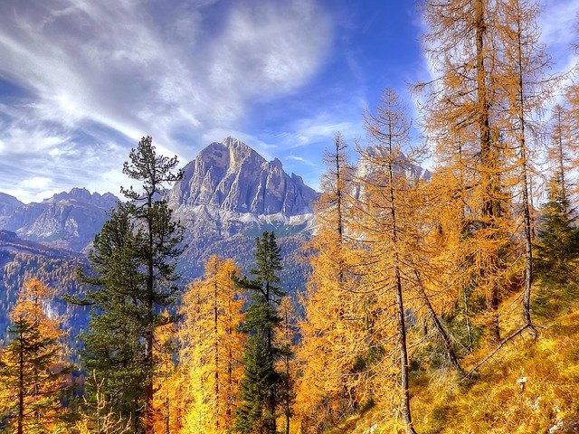 Free download Autumn Dolomites Nature -  free photo or picture to be edited with GIMP online image editor