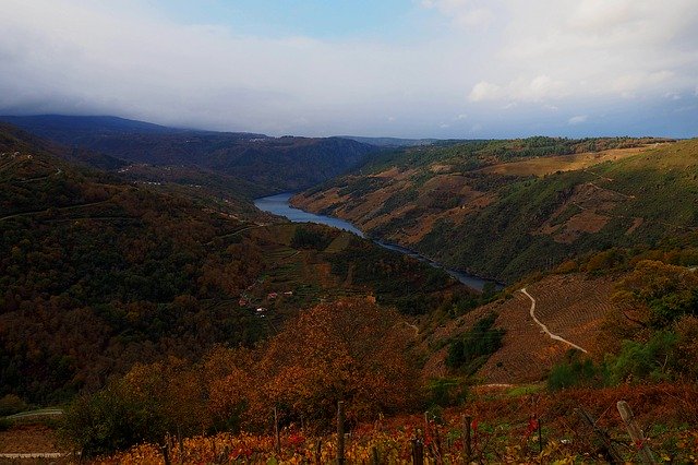 Gratis download Autumn Galicia Rio Sil - gratis foto of afbeelding om te bewerken met GIMP online afbeeldingseditor