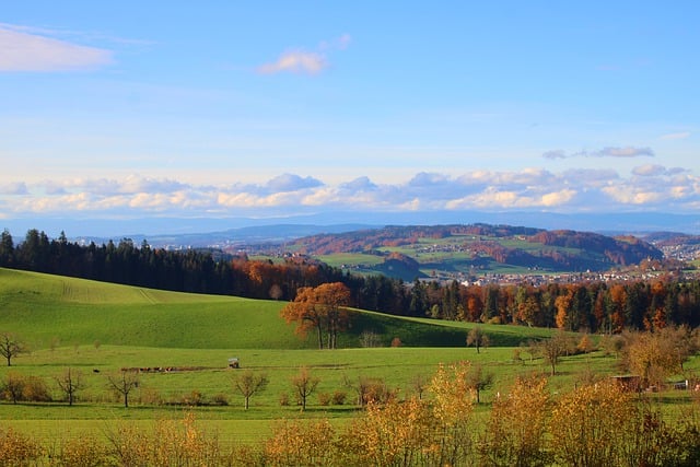 Free download autumn landscape fields nature free picture to be edited with GIMP free online image editor