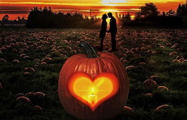 Free download Autumn Pumpkin Couple -  free photo or picture to be edited with GIMP online image editor