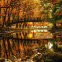 Autumn River Reflection  screen for extension Chrome web store in OffiDocs Chromium