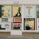 A Variety of Posters on a Storefront  screen for extension Chrome web store in OffiDocs Chromium