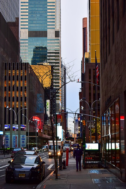 Free download avenue nyc traffic sidewalk cars free picture to be edited with GIMP free online image editor