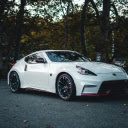 A White Nismo 370z  screen for extension Chrome web store in OffiDocs Chromium