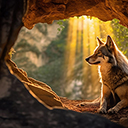 A wolf in its natural environment  screen for extension Chrome web store in OffiDocs Chromium