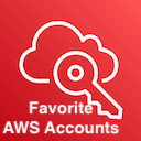 AWS SSO favorite AWS accounts  screen for extension Chrome web store in OffiDocs Chromium