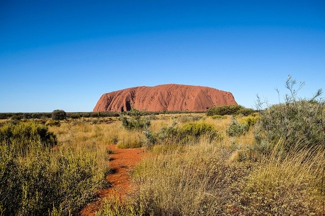 Free download Ayers Rock Australia Landmark -  free photo or picture to be edited with GIMP online image editor