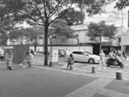 Free download A young woman in a city.  free photo or picture to be edited with GIMP online image editor