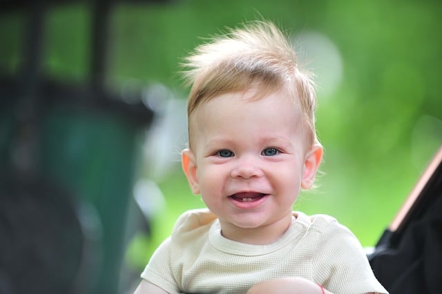 Free download baby blue eye laugh smile happy free picture to be edited with GIMP free online image editor