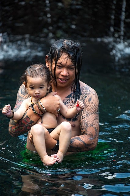 Free download baby child father portrait love free picture to be edited with GIMP free online image editor