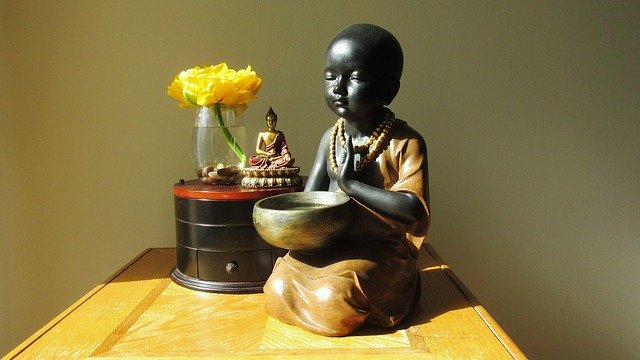 Free picture Baby Monk Meditation Home -  to be edited by GIMP free image editor by OffiDocs