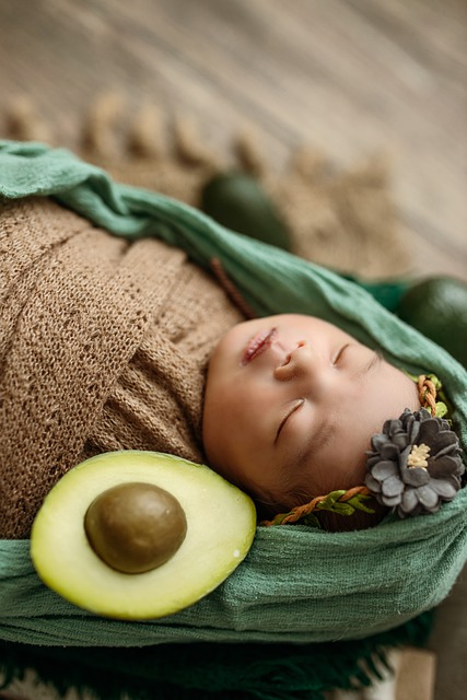 Free download baby newborn avocado sleep child free picture to be edited with GIMP free online image editor