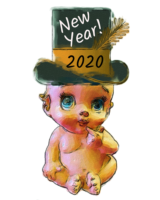 Free download Baby New Year -  free illustration to be edited with GIMP online image editor