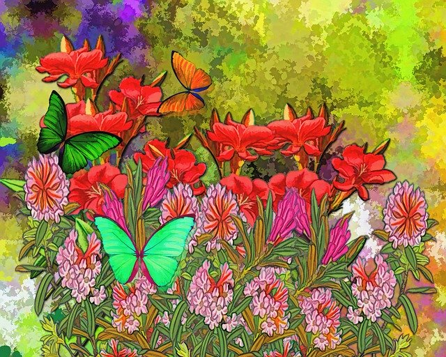 Free download Backdrop Colorful Butterfly -  free illustration to be edited with GIMP free online image editor