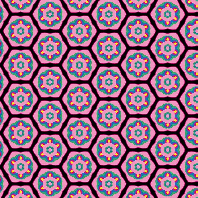 Free download Background Pattern Tile Flower -  free illustration to be edited with GIMP free online image editor