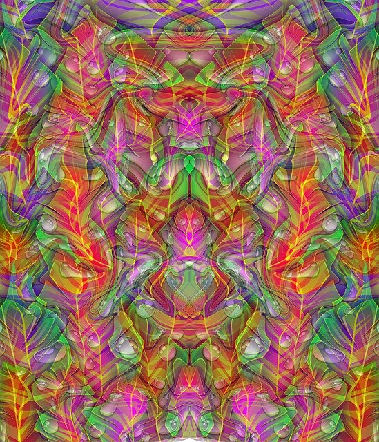 Free download Background Psychedelic Colorful -  free illustration to be edited with GIMP free online image editor