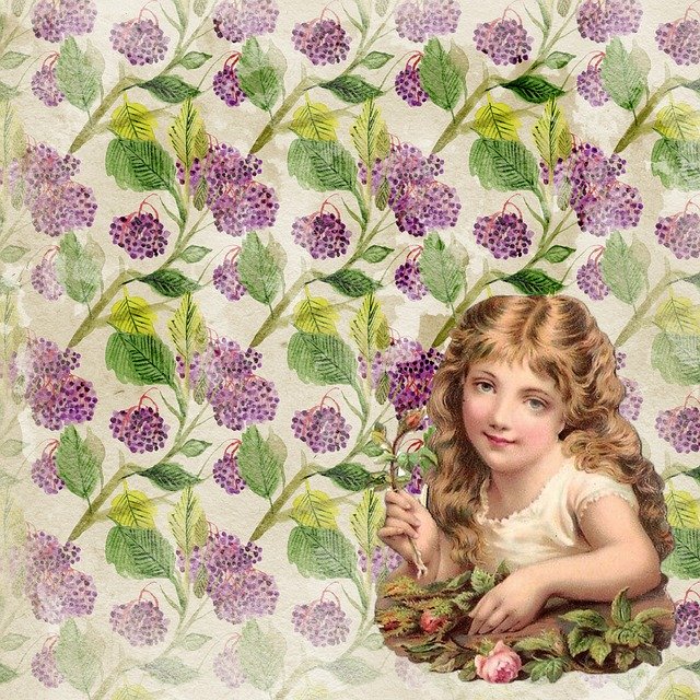 Free download Background Vintage Flower -  free illustration to be edited with GIMP free online image editor